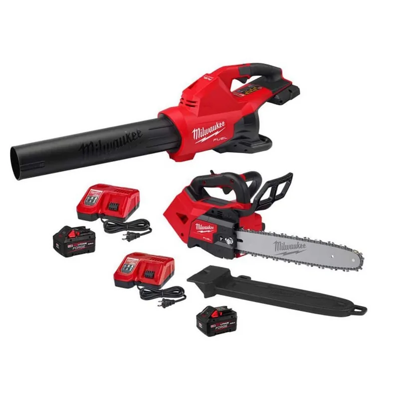 Milwaukee M18 FUEL Blower & 14-Inch Chainsaw Bundle — FORGE Starter Kit — product photograph