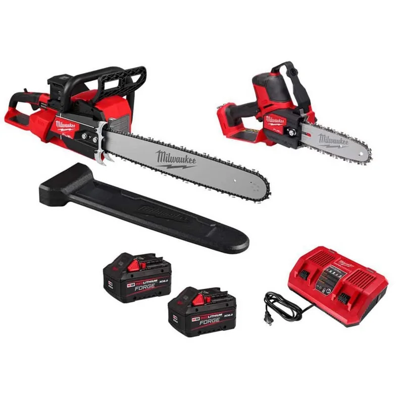 Milwaukee M18 FUEL 20-Inch Chainsaw & 8-Inch Mini Chainsaw Kit — product photograph