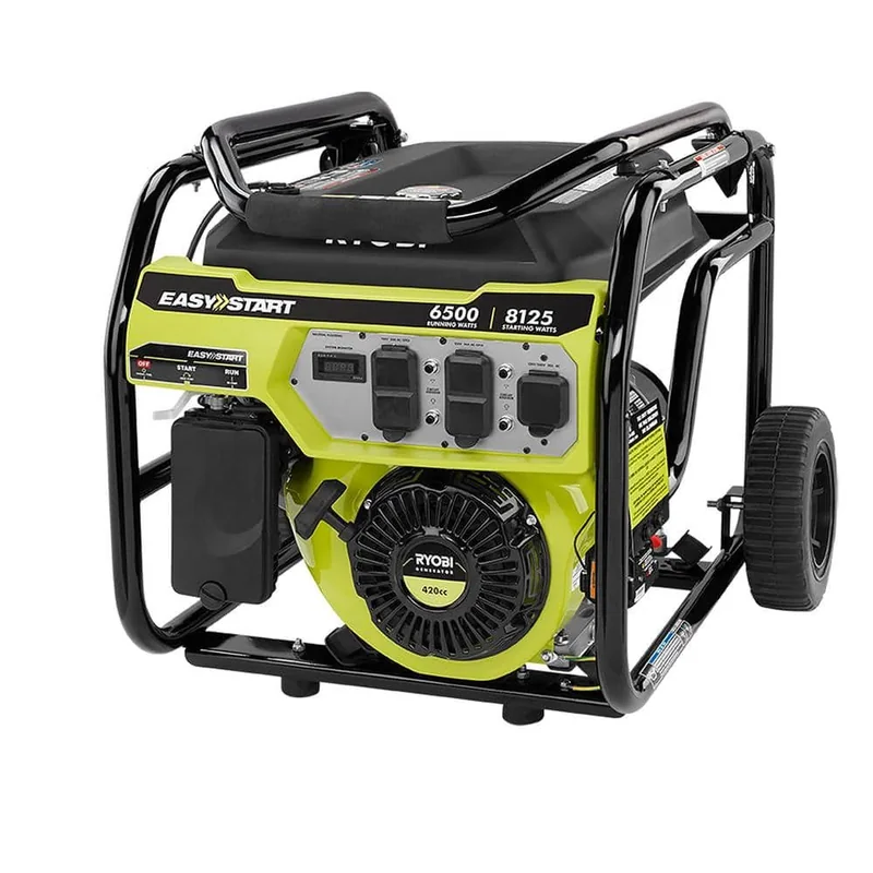 RYOBI RY906500S — Gas Portable Generator with CO Detect — product photograph
