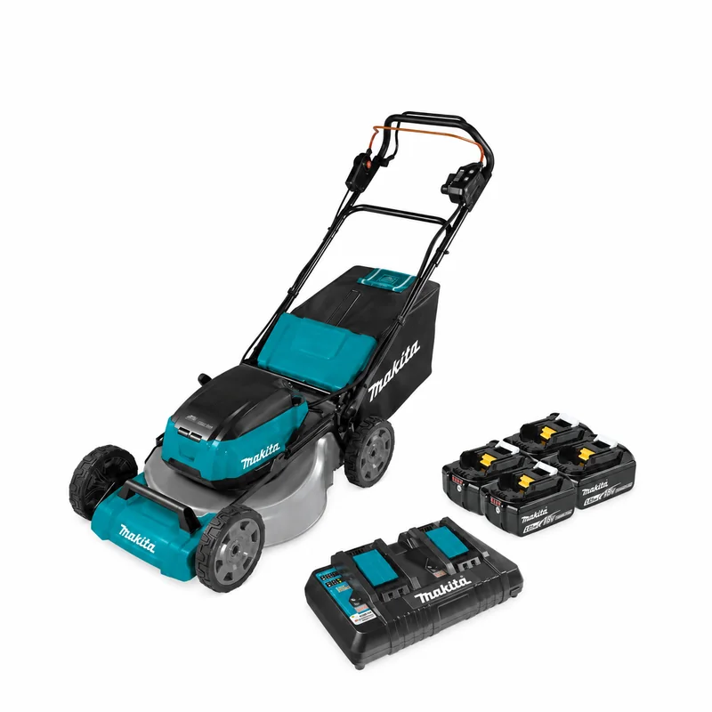 Makita XML08PT1 — 21-Inch Self-Propelled Mower with Four 5Ah Batteries — product photograph